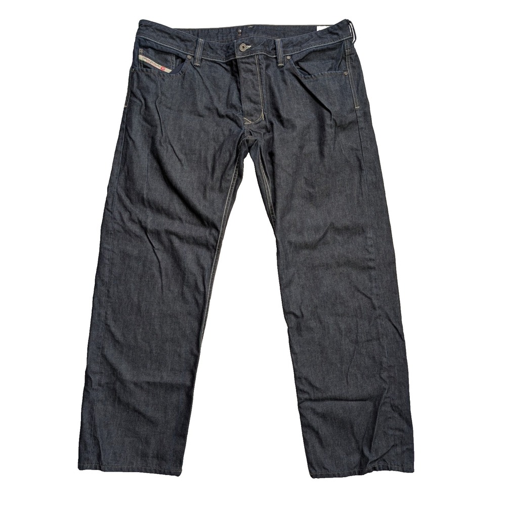Diesel Larkee Jeans Mens 40x30 Regular Straight Dark‎ Wash Button Fly 0088Z